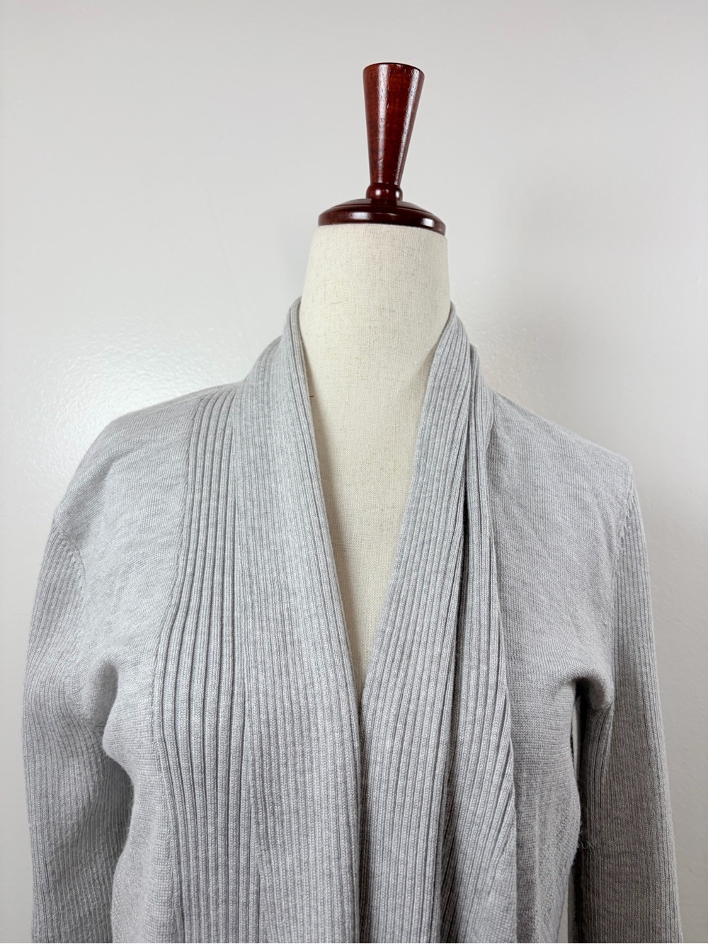 Cable & Gauge Ribbed Open Front Cardigan - Picture 4 of 8